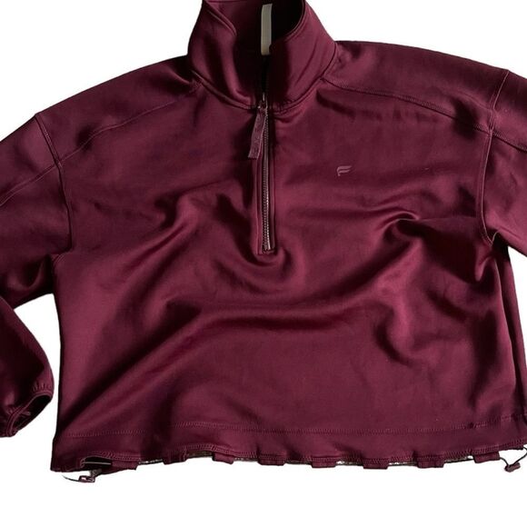 Fabletics Barrier Scuba Oversized Pullover 1/2 Zip Size XL - Picture 4 of 13